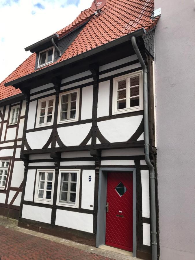 מינדן Charmantes Fachwerkhaus In Der Innenstadt מראה חיצוני תמונה